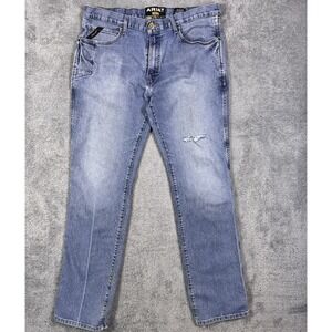 Ariat Jeans Mens 38x36 Rebar M4 Relaxed DuraStretch Basic Low Rise Boot 10021854